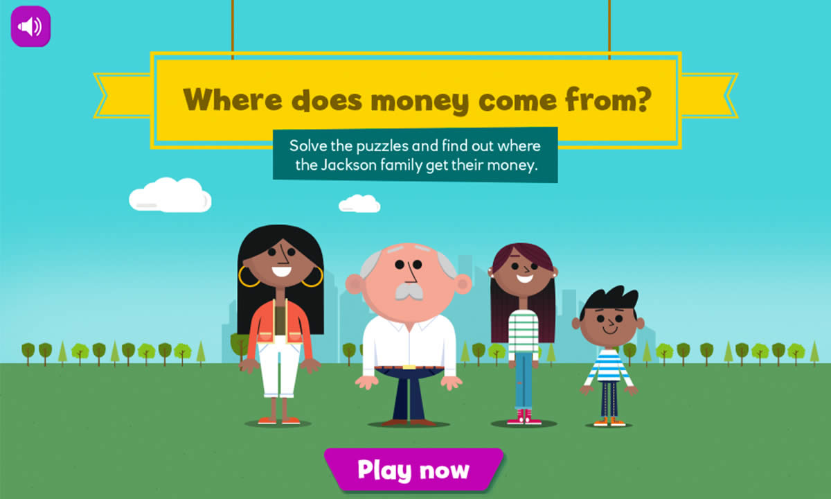 Interactive resource for Where does money come from?