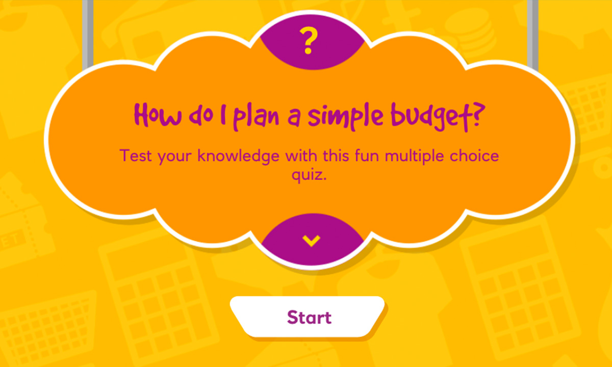 Interactivity activity for How do I plan a simple budget?