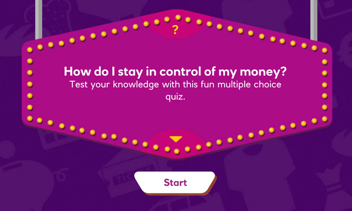 Interactive activity for How do I stay in control of my money?
