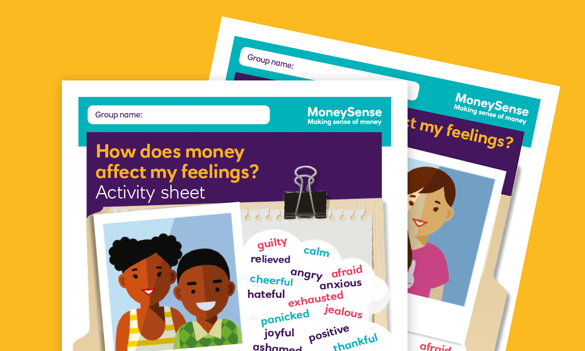 Activity sheet for How does money affect my feelings?