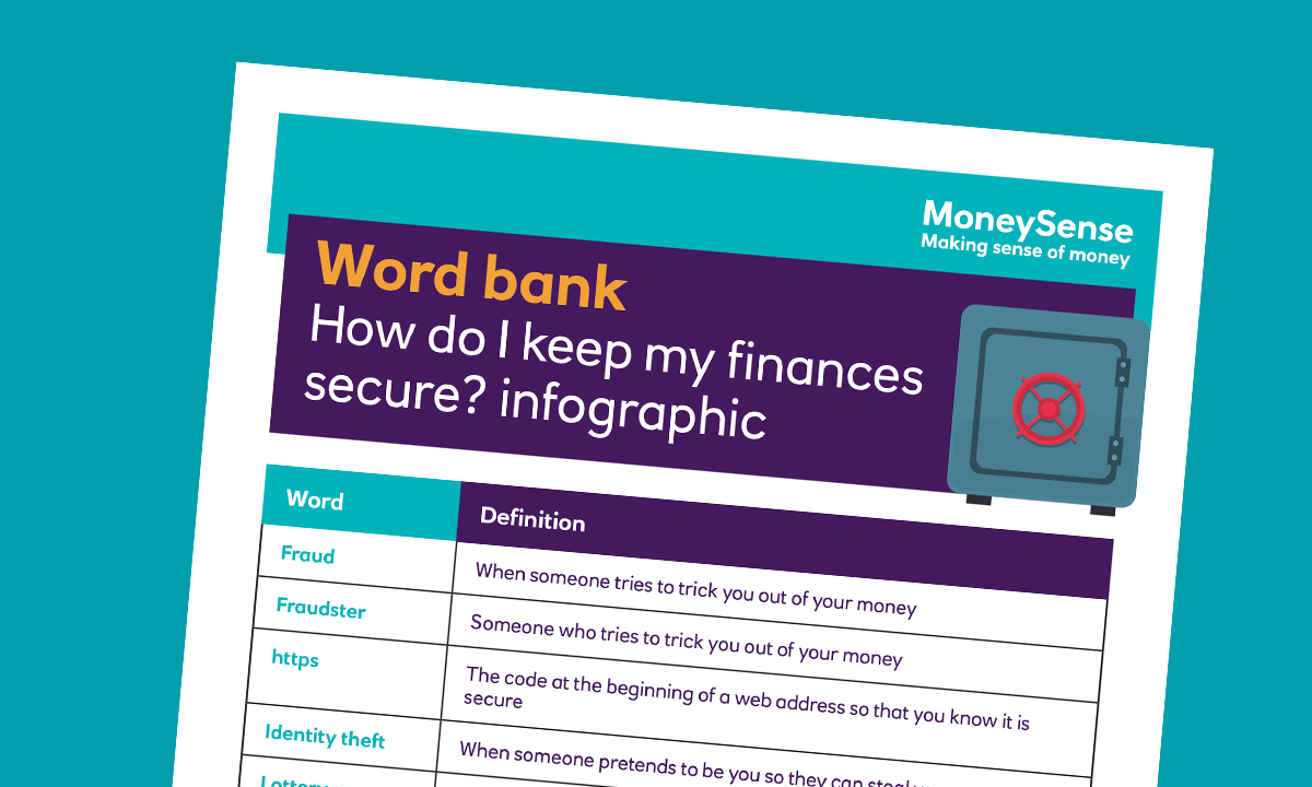 SEND Infographic for How do I keep my finances secure?