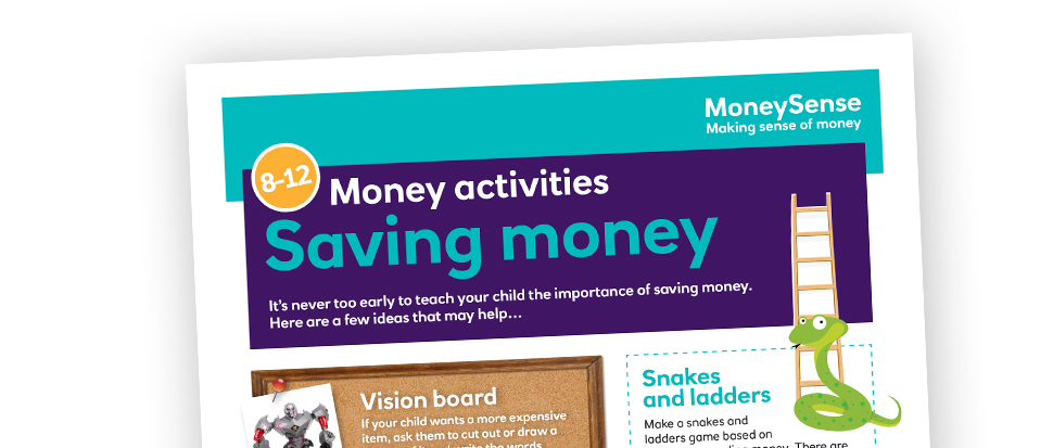 Money activities: Saving money