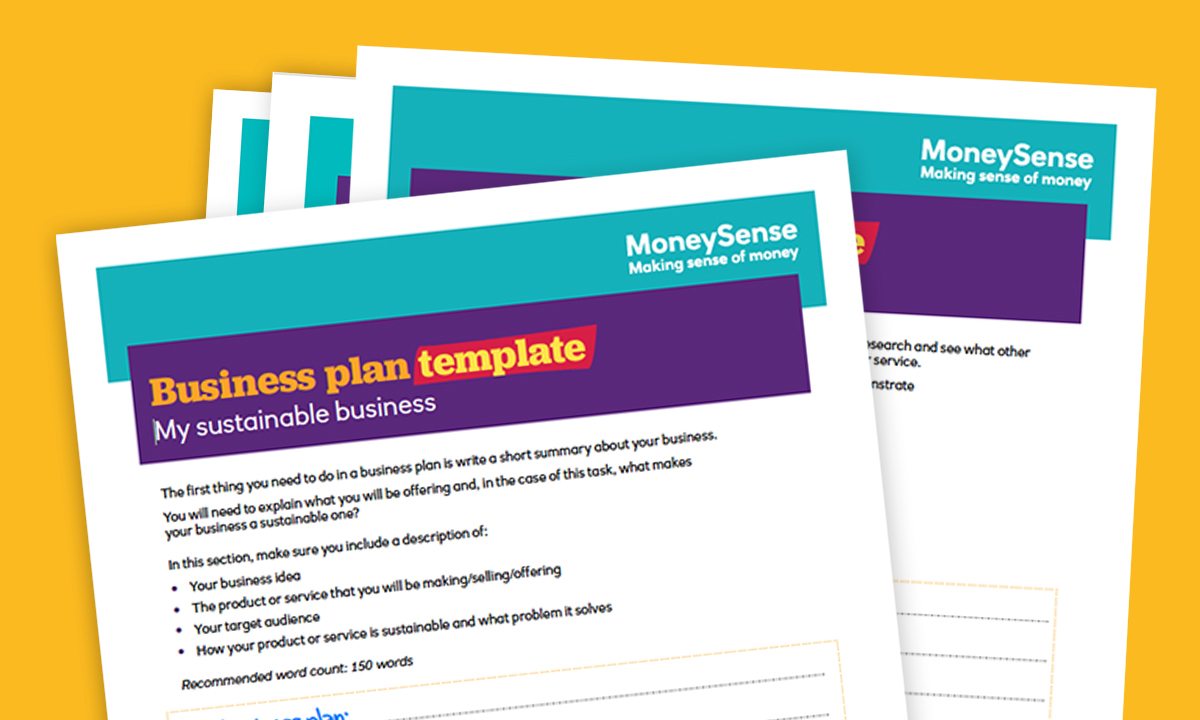 Business plan template for the Business Masterclass topic